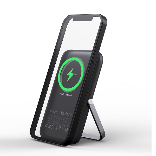 Mazer Infinite.Boost Magstand Charge View 5000mAh Wireless PD22.5W Powerbank