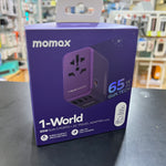 Momax 1-World 65W GaN 5-port Travel Adaptor (3 Colors)
