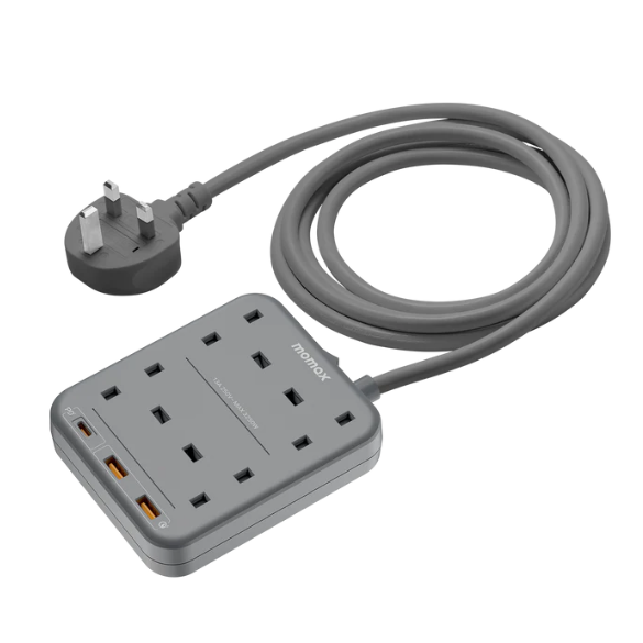 Momax OnePLUG 4-Output PD20W Extension Cord (2 Colors)