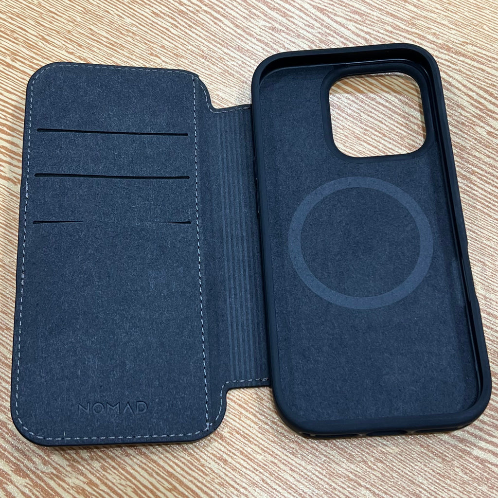 NOMAD Modern Leather Folio for iPhone 16 Pro