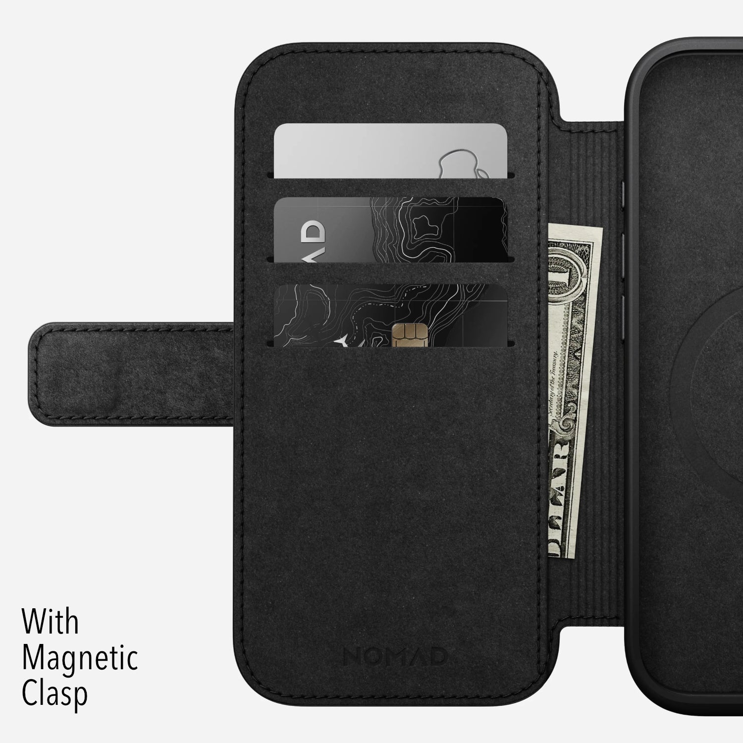 NOMAD Modern Leather Folio for iPhone 16 Pro