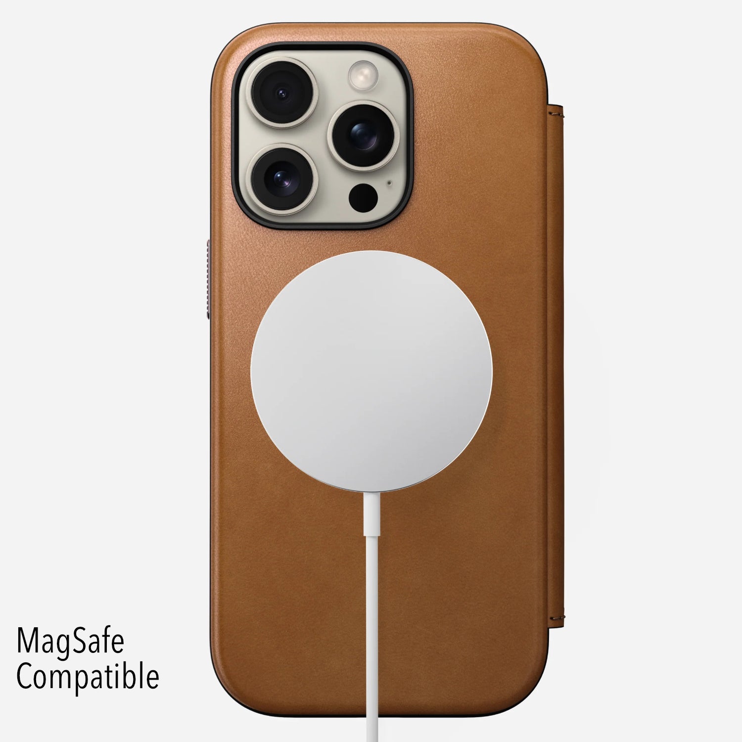NOMAD Modern Leather Folio for iPhone 16 Pro