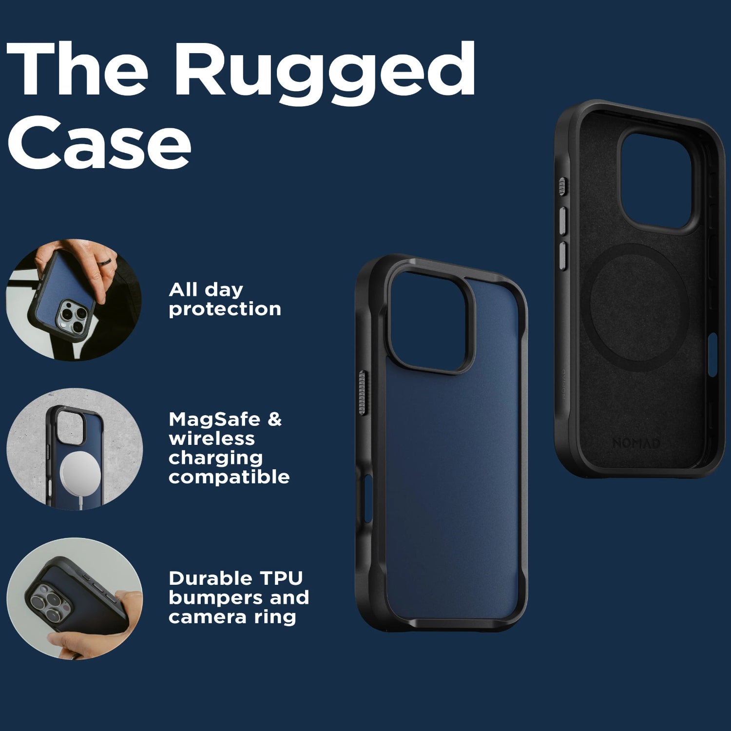 NOMAD Rugged Case for iPhone 16 Pro (2 Colours)