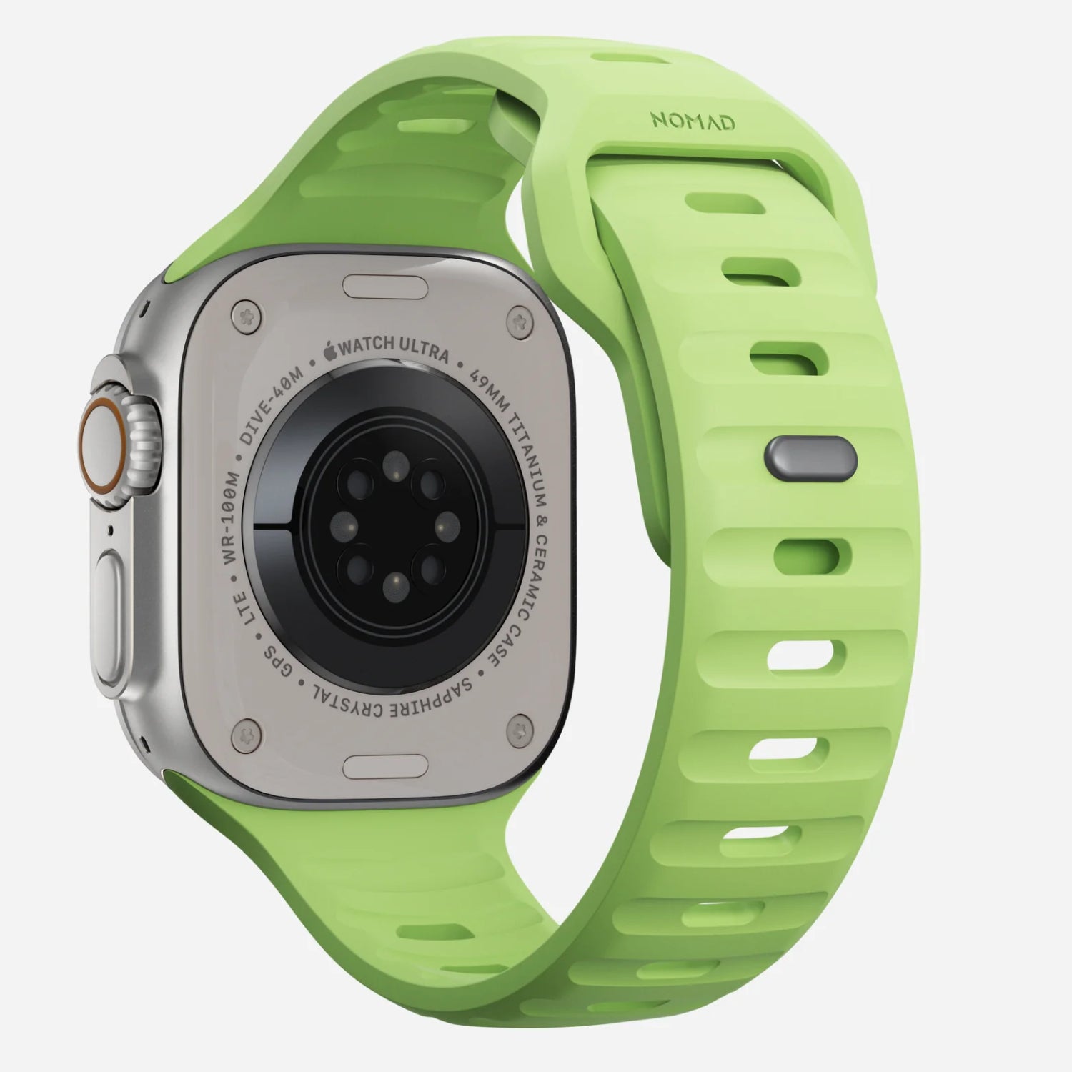 Nomad Sport Band Glow 2.0 for Apple Watch 42/44/45/49mm (Green)