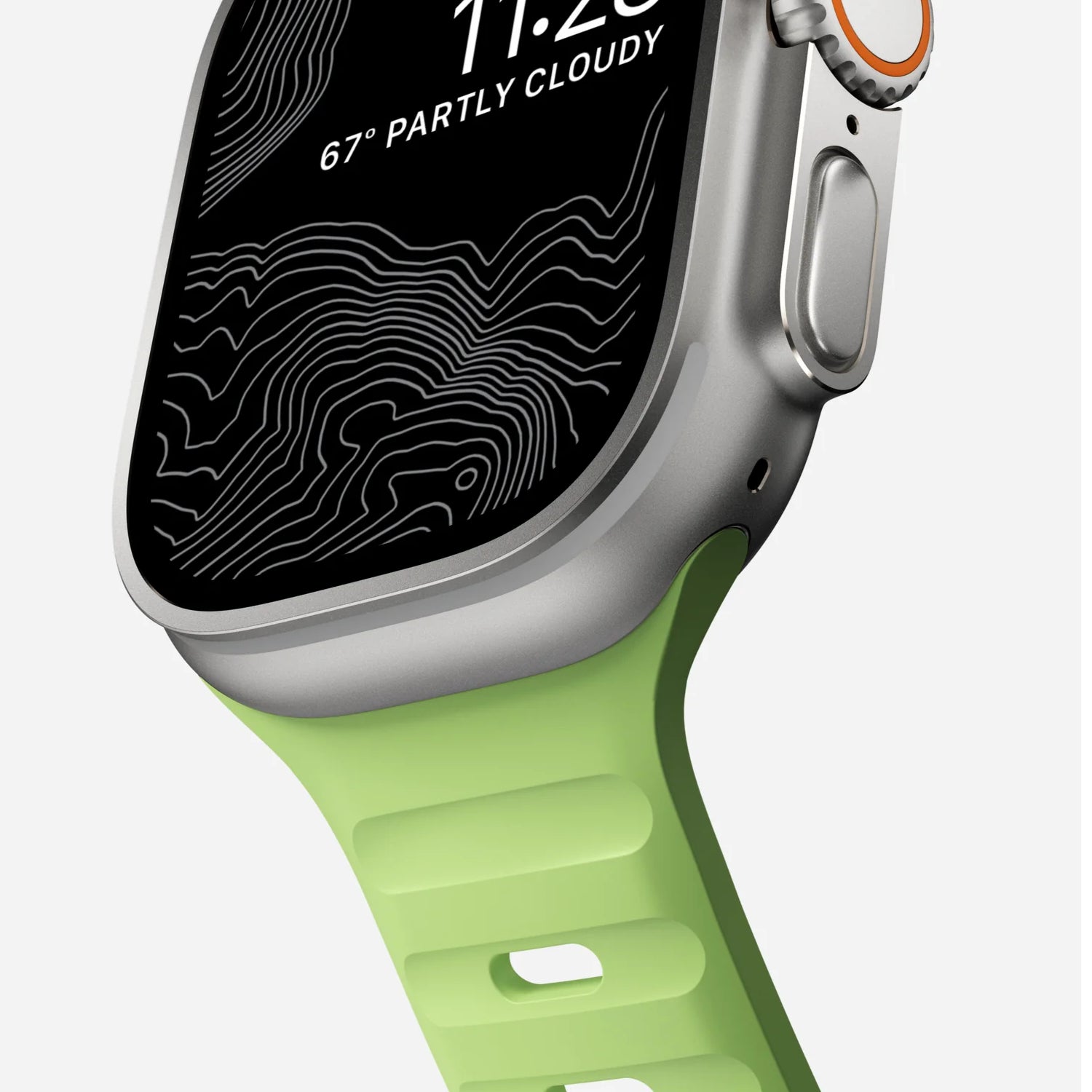 Nomad Sport Band Glow 2.0 for Apple Watch 42/44/45/49mm (Green)