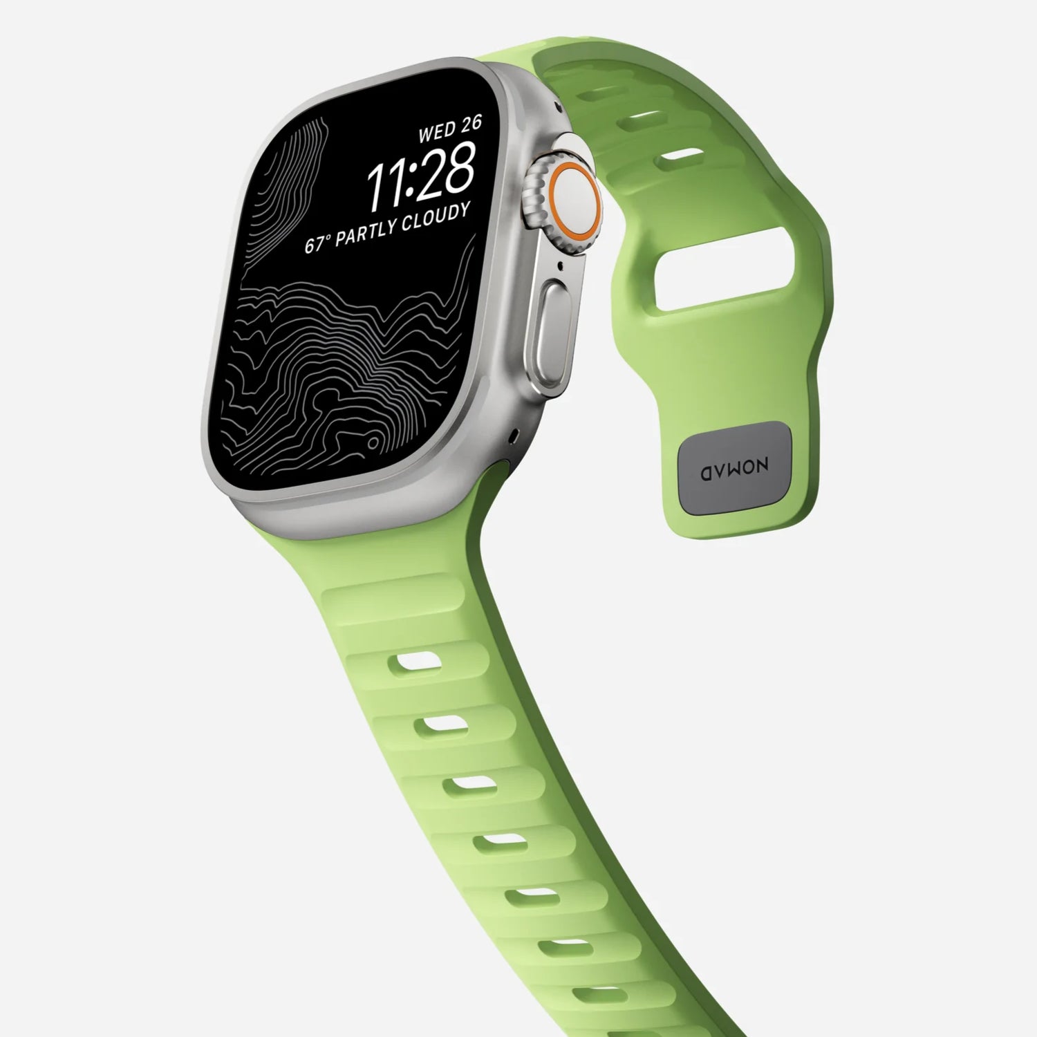 Nomad Sport Band Glow 2.0 for Apple Watch 42/44/45/49mm (Green)