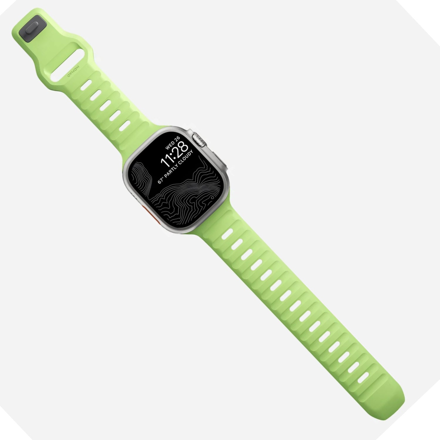 Nomad Sport Band Glow 2.0 for Apple Watch 42/44/45/49mm (Green)