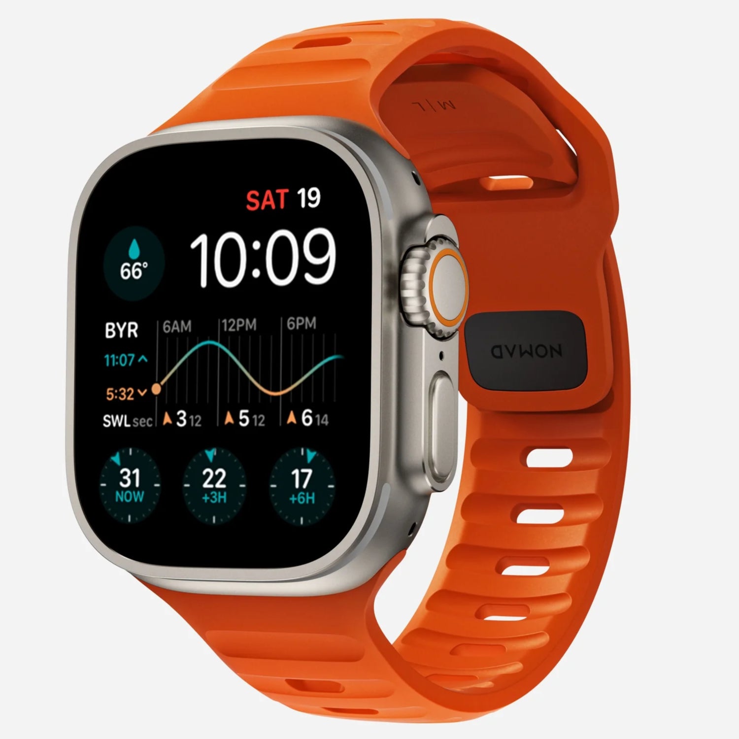 Nomad Sport Band for Apple Watch 42/44/45/49mm (Orange)