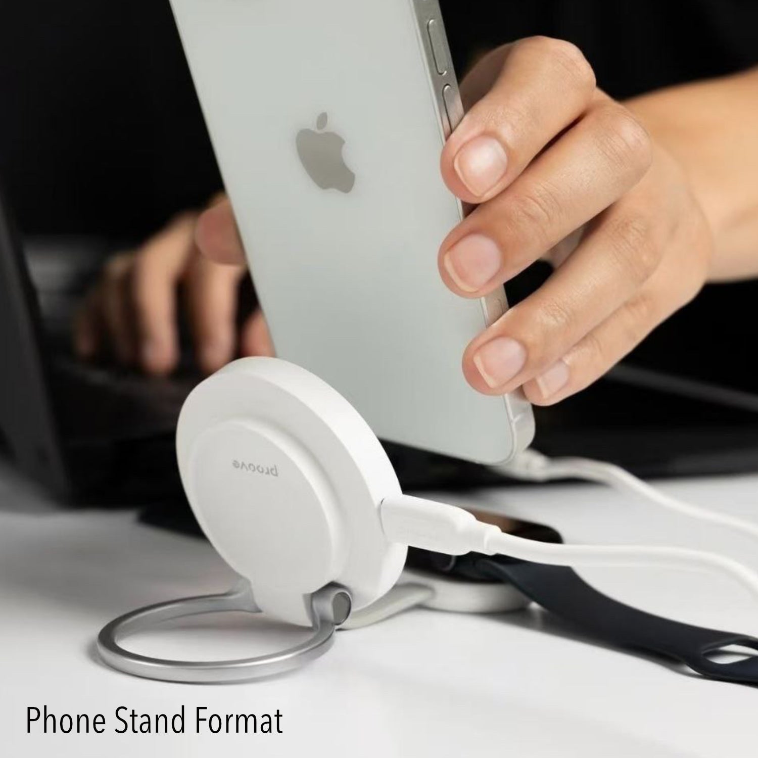 Image 108: PROOVE KNOCKER 2 in 1 Wireless Qi 2 Charger for Apple Watch & Phones