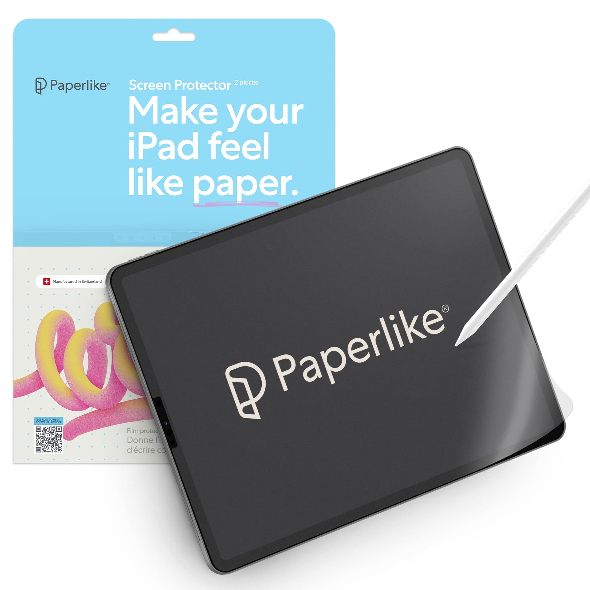 PAPERLIKE 2.1 (2-piece Pack) for iPad Pro 11" (2020-2022) /iPad Air 10.9" (2020-2022)/iPad Pro 12.9" (2018-2021)/iPad Mini 6