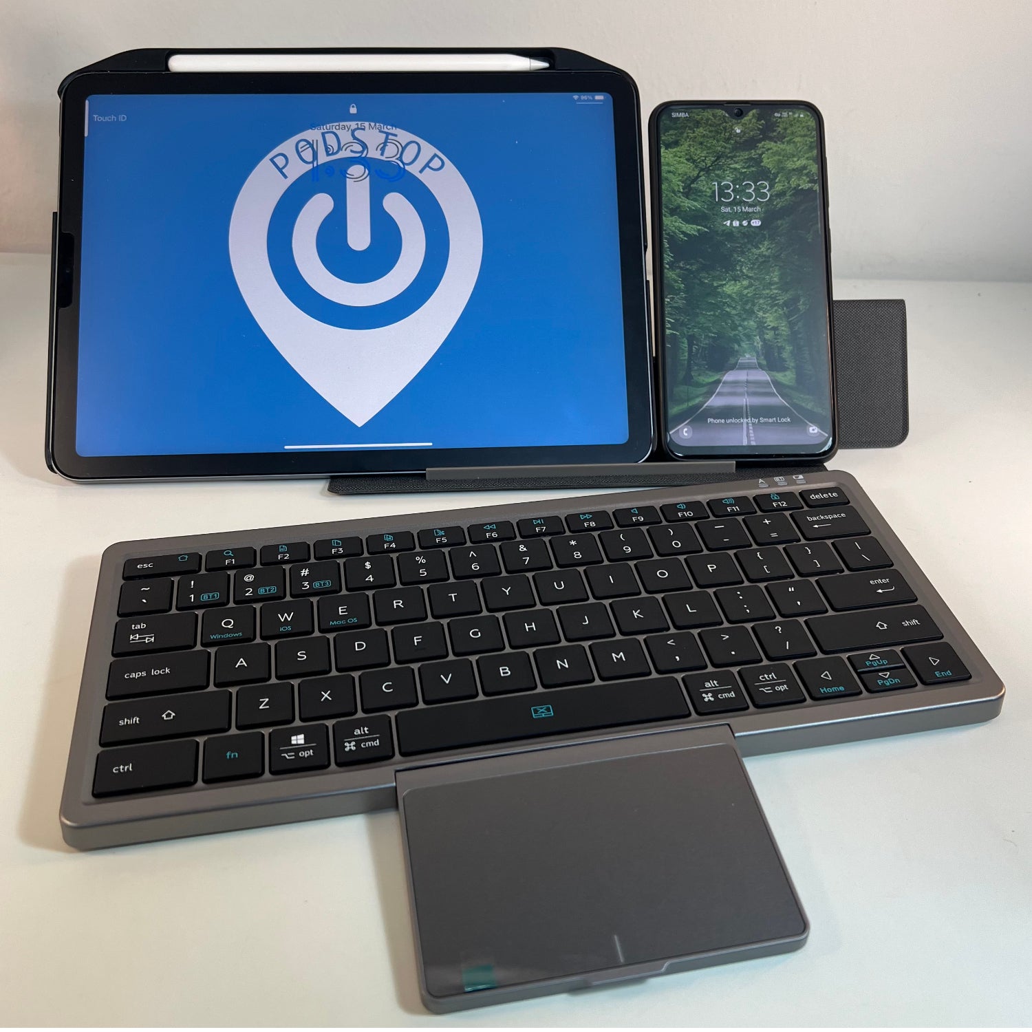 DUX DUCIS BT Portable Keyboard with TouchPad