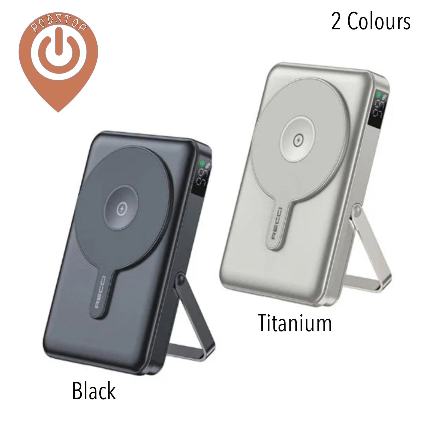 RECCI 3-in-1 15W Wireless 20W PD Powerbank for iPhones, Apple Watch & AirPods 10,000mAh (2 Colours)