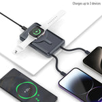 RECCI 3-in-1 15W Wireless 20W PD Powerbank for iPhones, Apple Watch & AirPods 10,000mAh (2 Colours)