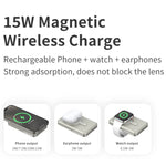 RECCI 3-in-1 15W Wireless 20W PD Powerbank for iPhones, Apple Watch & AirPods 10,000mAh (2 Colours)