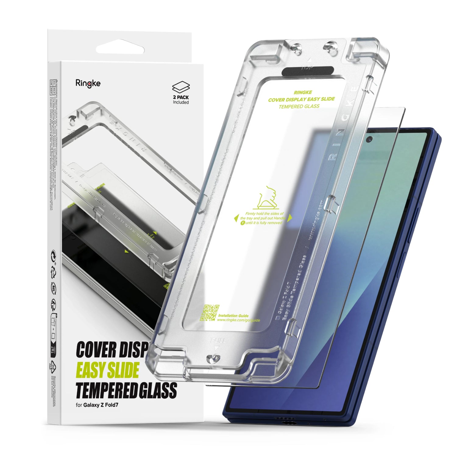 RINGKE Cover Display Easy Slide Protection for Galaxy Fold 7 (Clear)