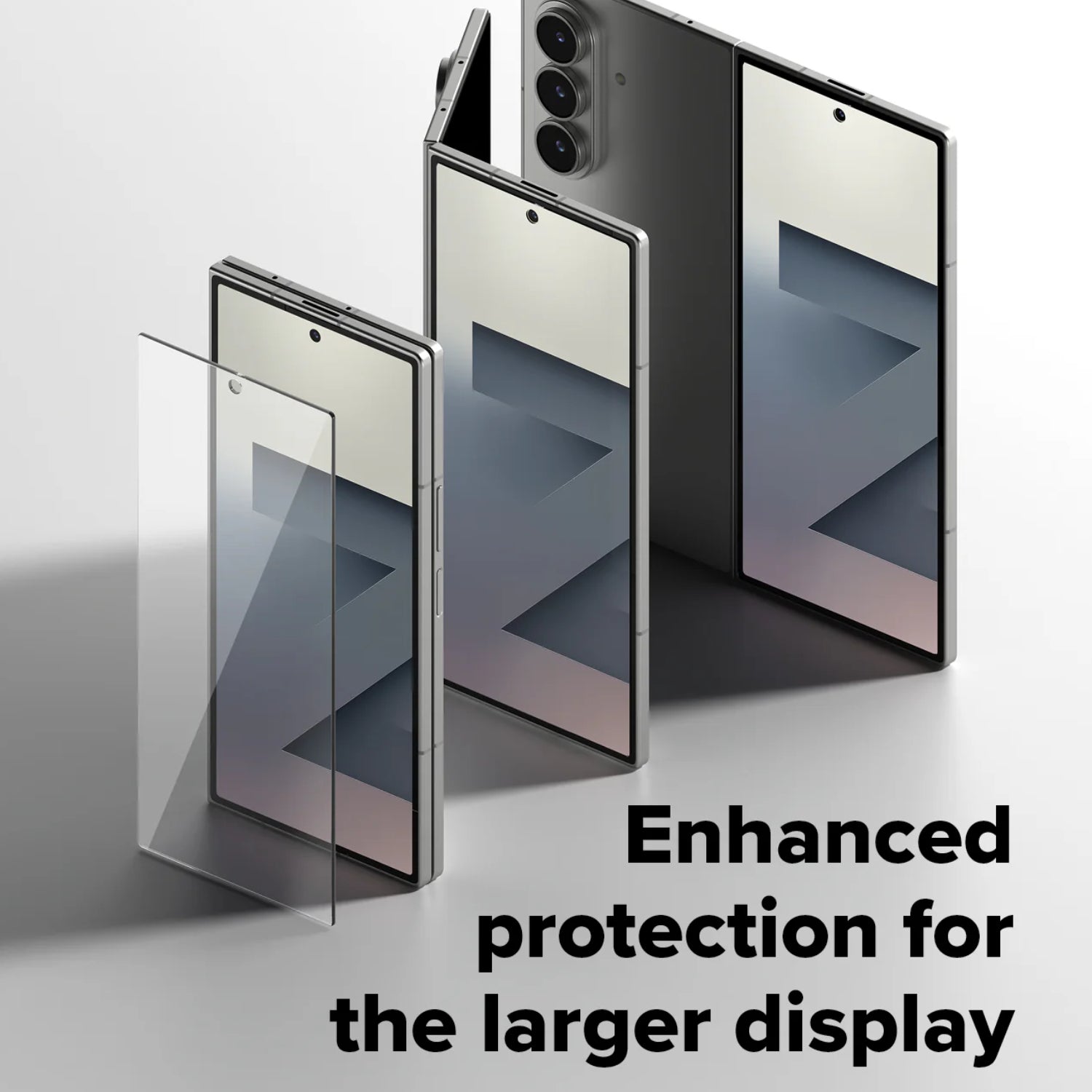RINGKE Cover Display Easy Slide Protection for Galaxy Fold 7 (Clear)