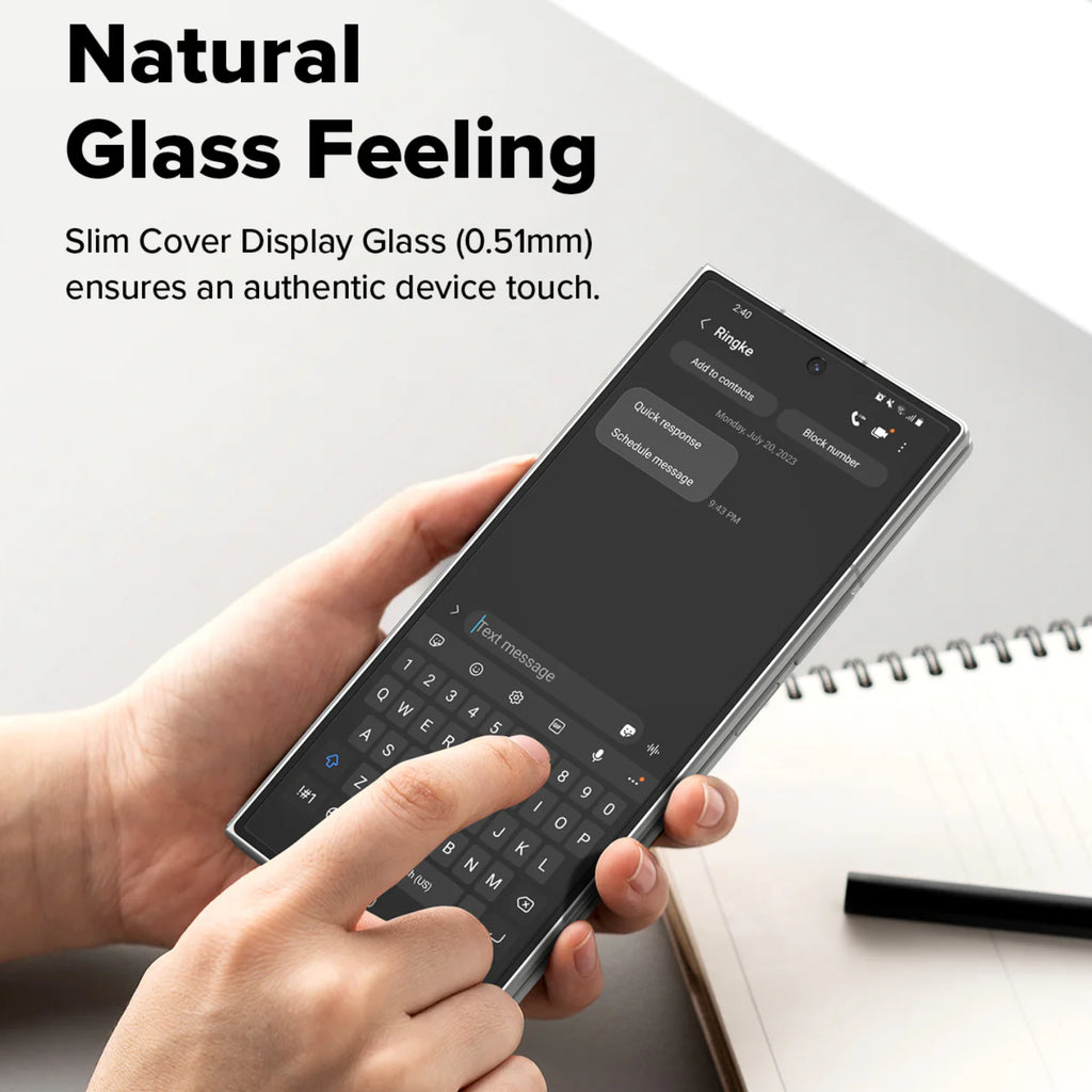 RINGKE Cover Display Easy Slide Protection for Galaxy Fold 7 (Clear)