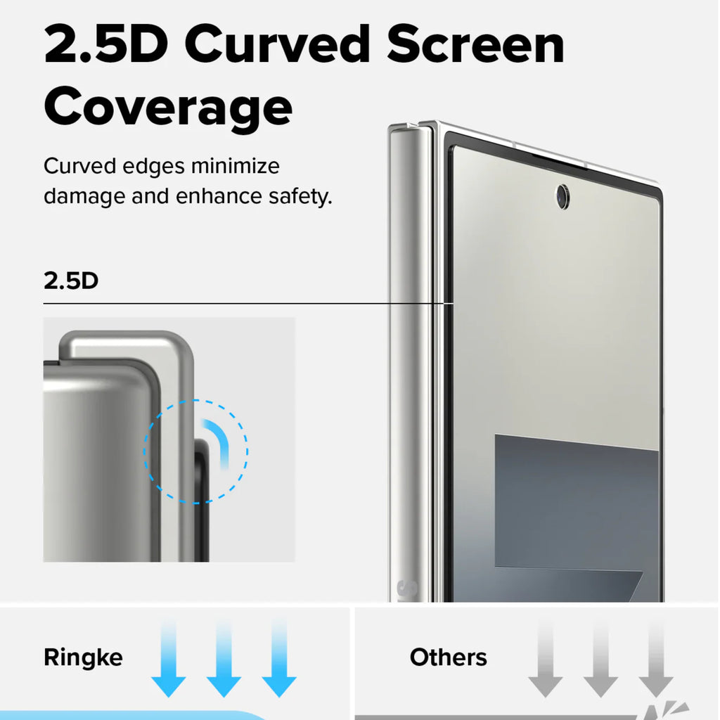RINGKE Cover Display Easy Slide Protection for Galaxy Fold 7 (Clear)