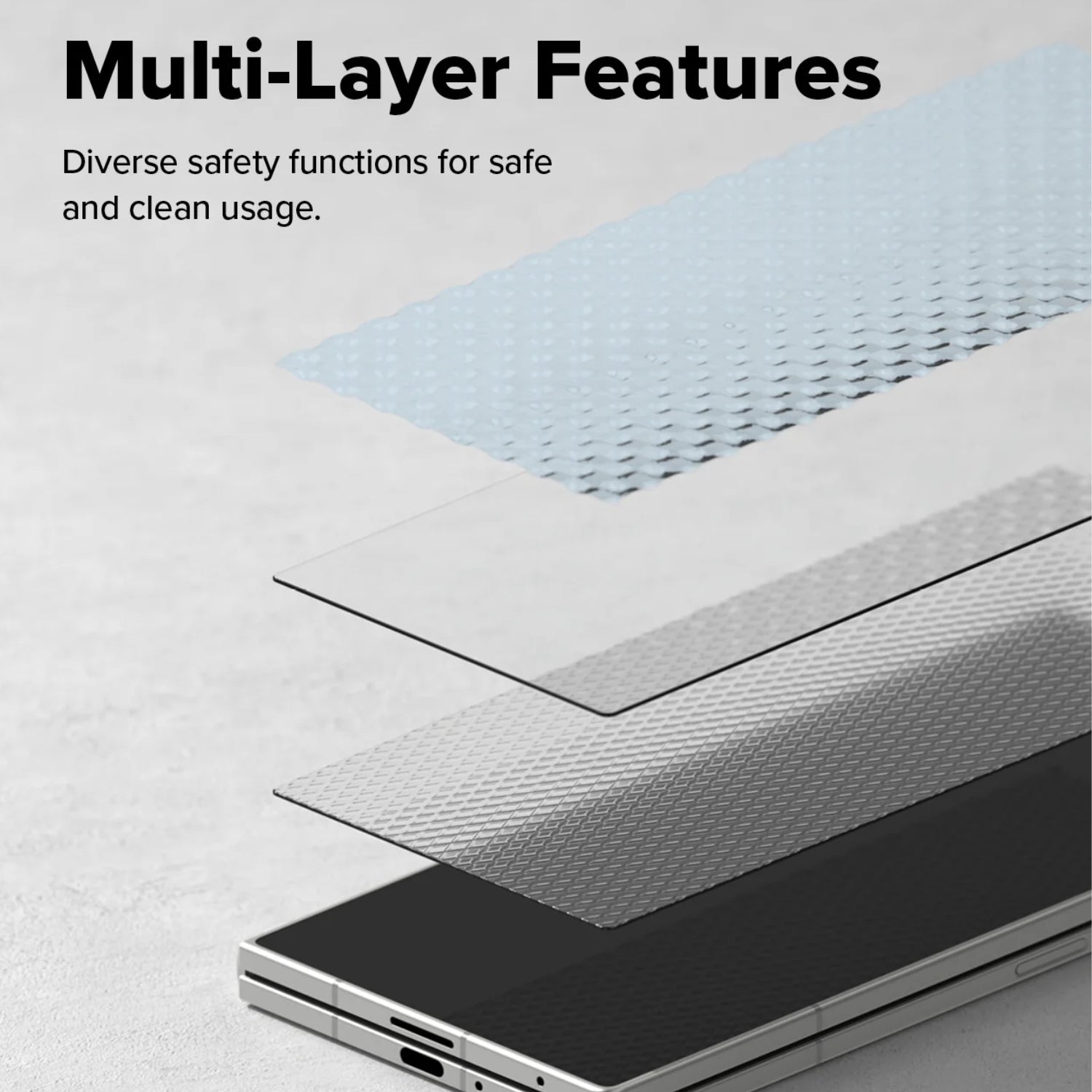RINGKE Cover Display Easy Slide Protection for Galaxy Fold 7 (Clear)