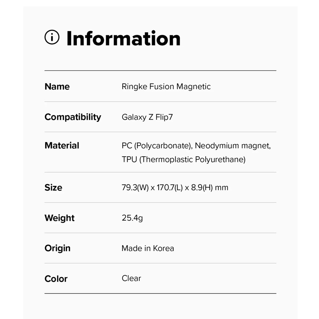 RINGKE Fusion Magnetic Case for Flip 7