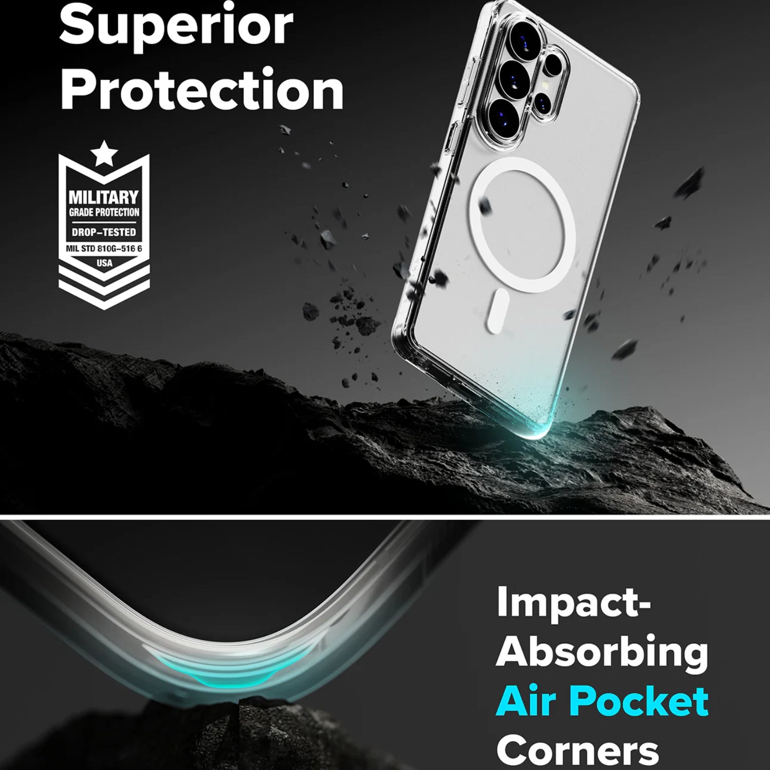 RINGKE Fusion Magnetic Matte Case for S26, S26+ & S26 Ultra