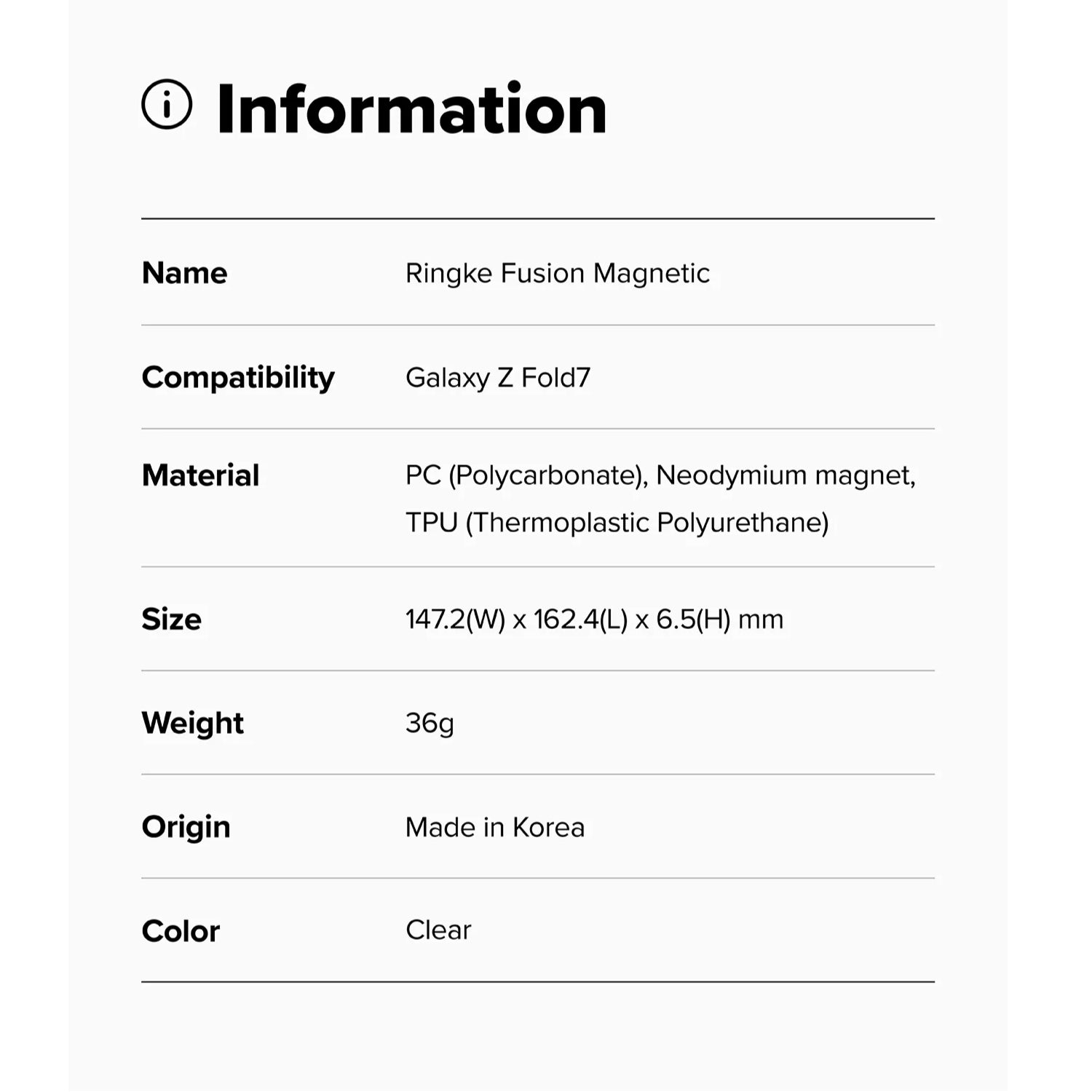 Image 93: RINGKE Fusoin Magnetic Case for Galaxy Fold 7