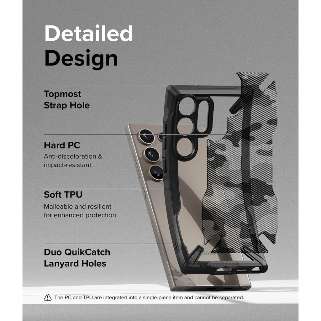 RINGKE Fusion X Camo Black Case for S24 Ultra