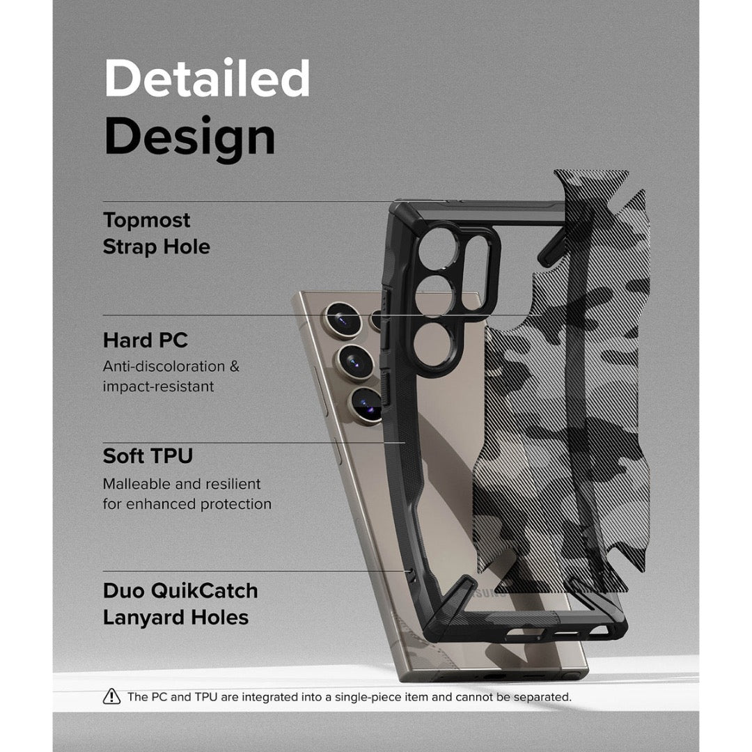 RINGKE Fusion X Camo Black Case for S24 Ultra