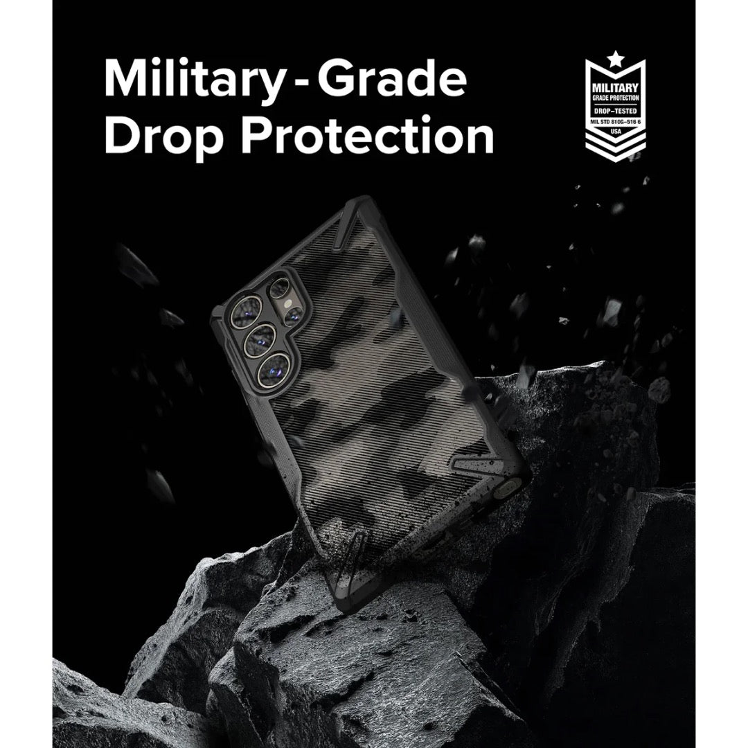 RINGKE Fusion X Camo Black Case for S24 Ultra