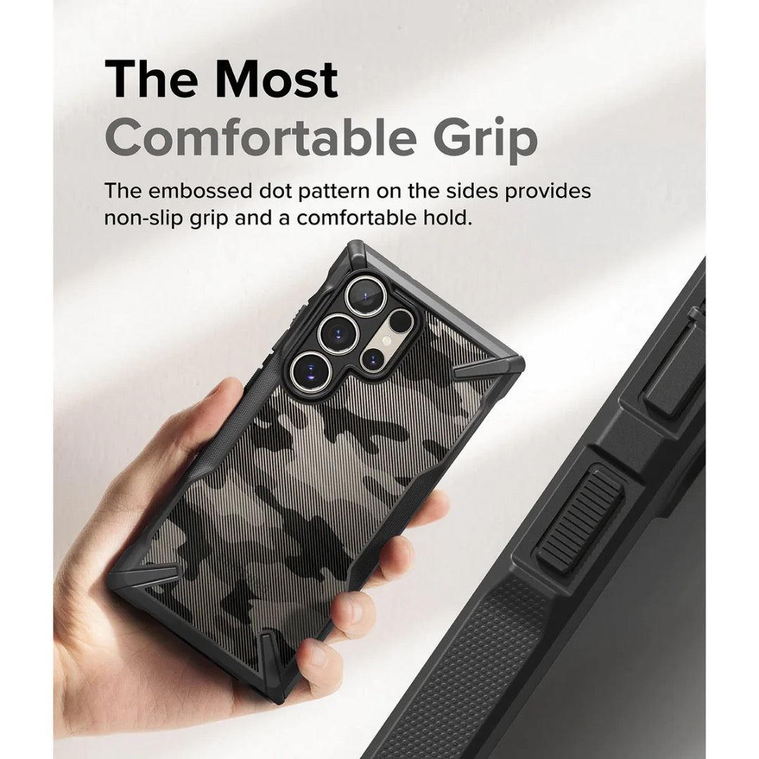 RINGKE Fusion X Camo Black Case for S24 Ultra