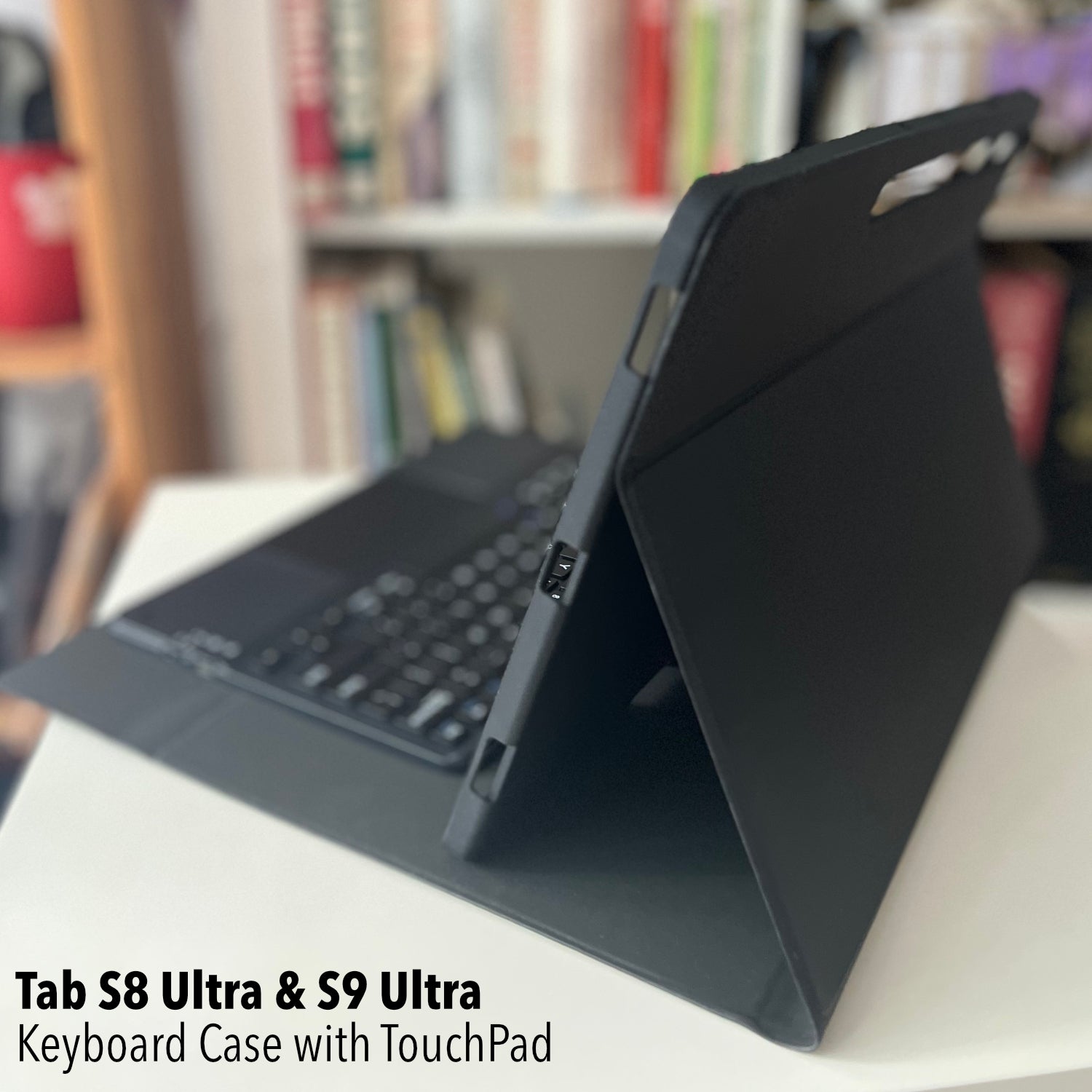 Bluetooth Keyboard with Touchpad for Tab S8 Ultra / S9 Ultra with Slim Pen Slot