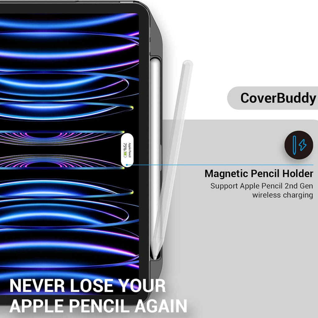 SWITCHEASY CoverBuddy for iPad Pro 11" (Gen 1-4) / Air 4 & 5 10.9" (Carbon Fiber Black)