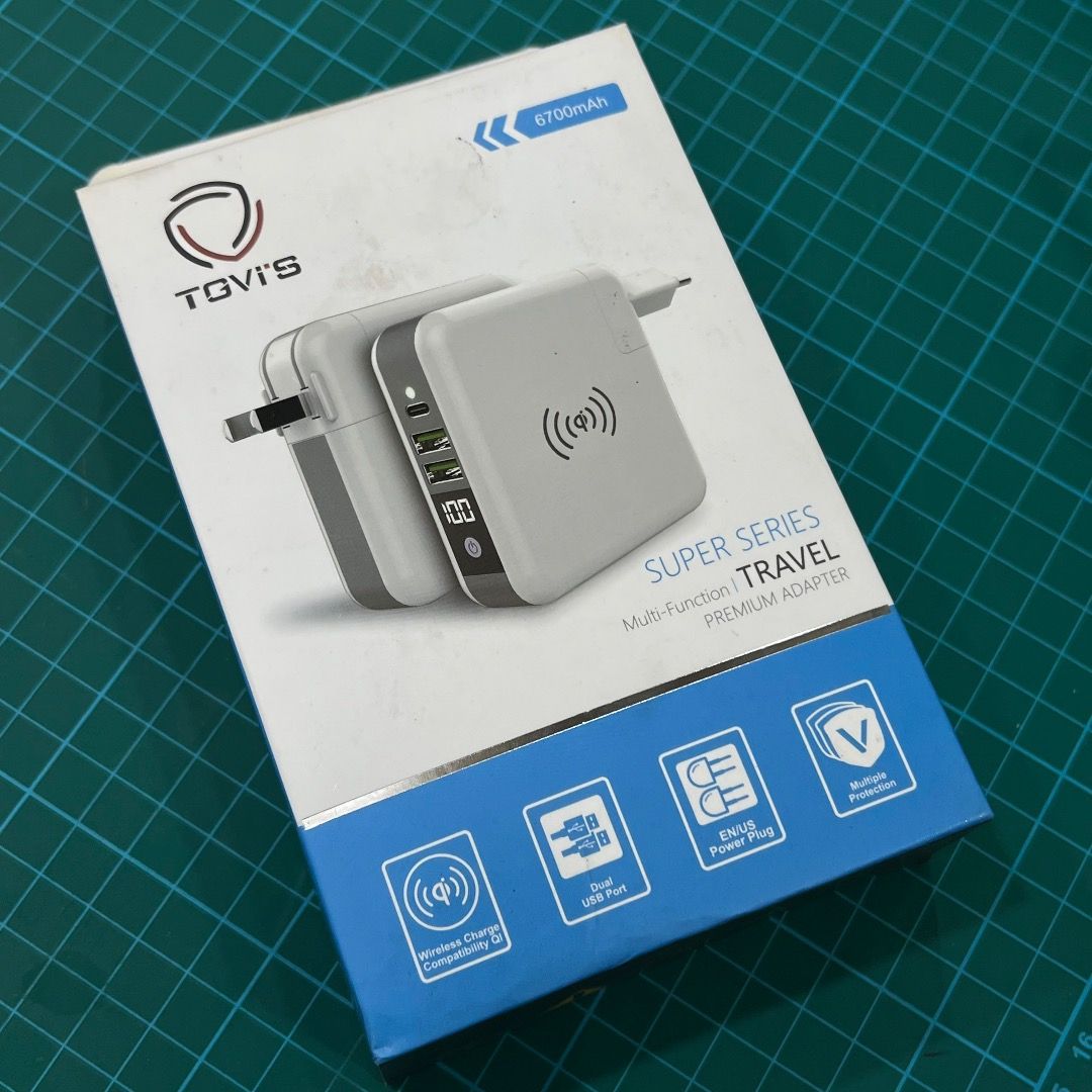 TGVi's Travel Charger cum Wireless Powerbank