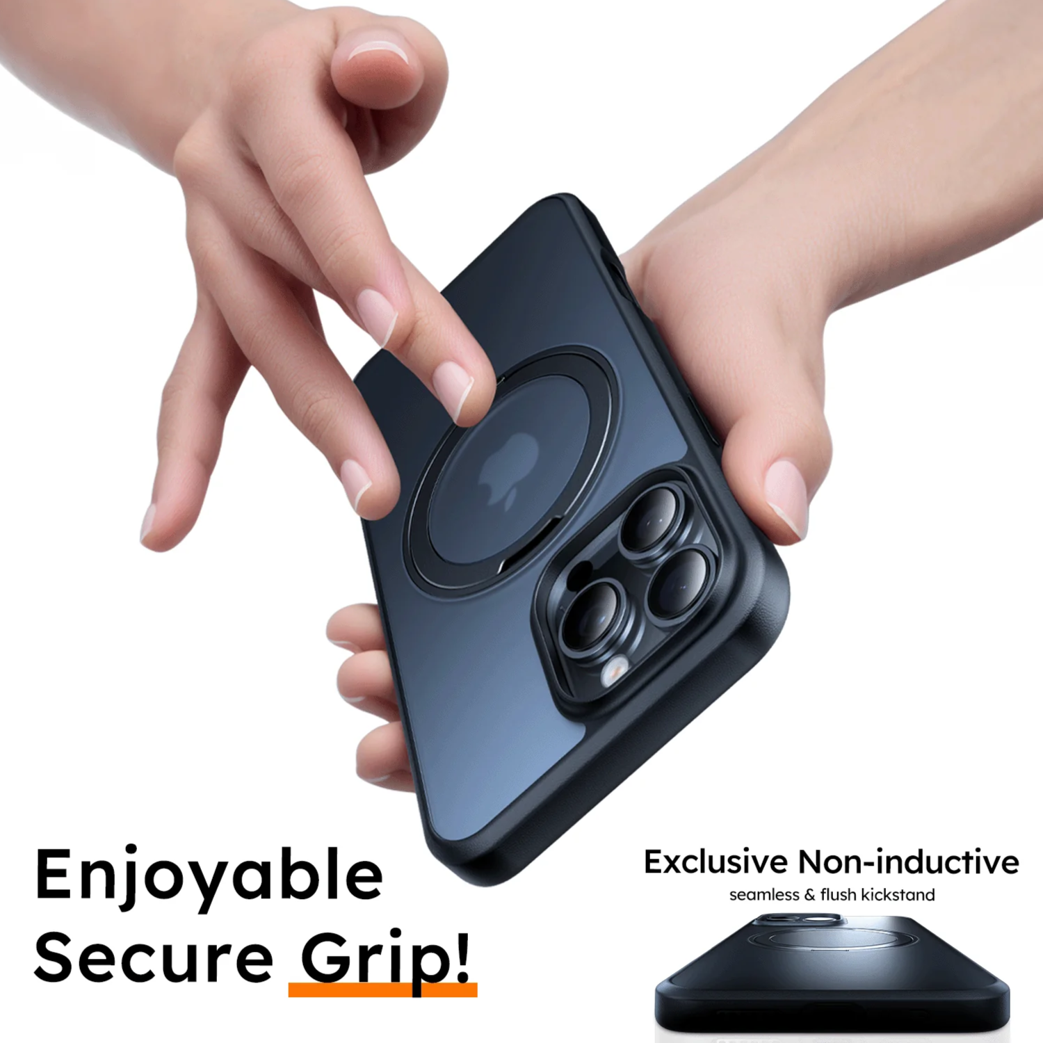 TORRAS 360 OSTAND PRO for iP16, 16+, 16 Pro, 16 Pro Max (3 Colours)