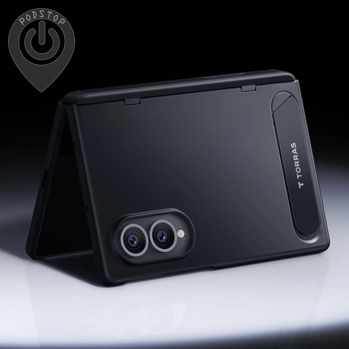 TORRAS OStand L1 Case for Samsung Fold 8 (Black / Purple)