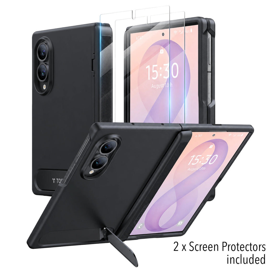 TORRAS OStand L1 Case for Samsung Fold 8 (Black / Purple)