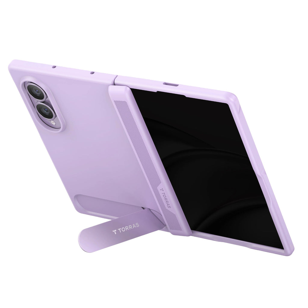 TORRAS OStand L1 Case for Samsung Fold 8 (Black / Purple)
