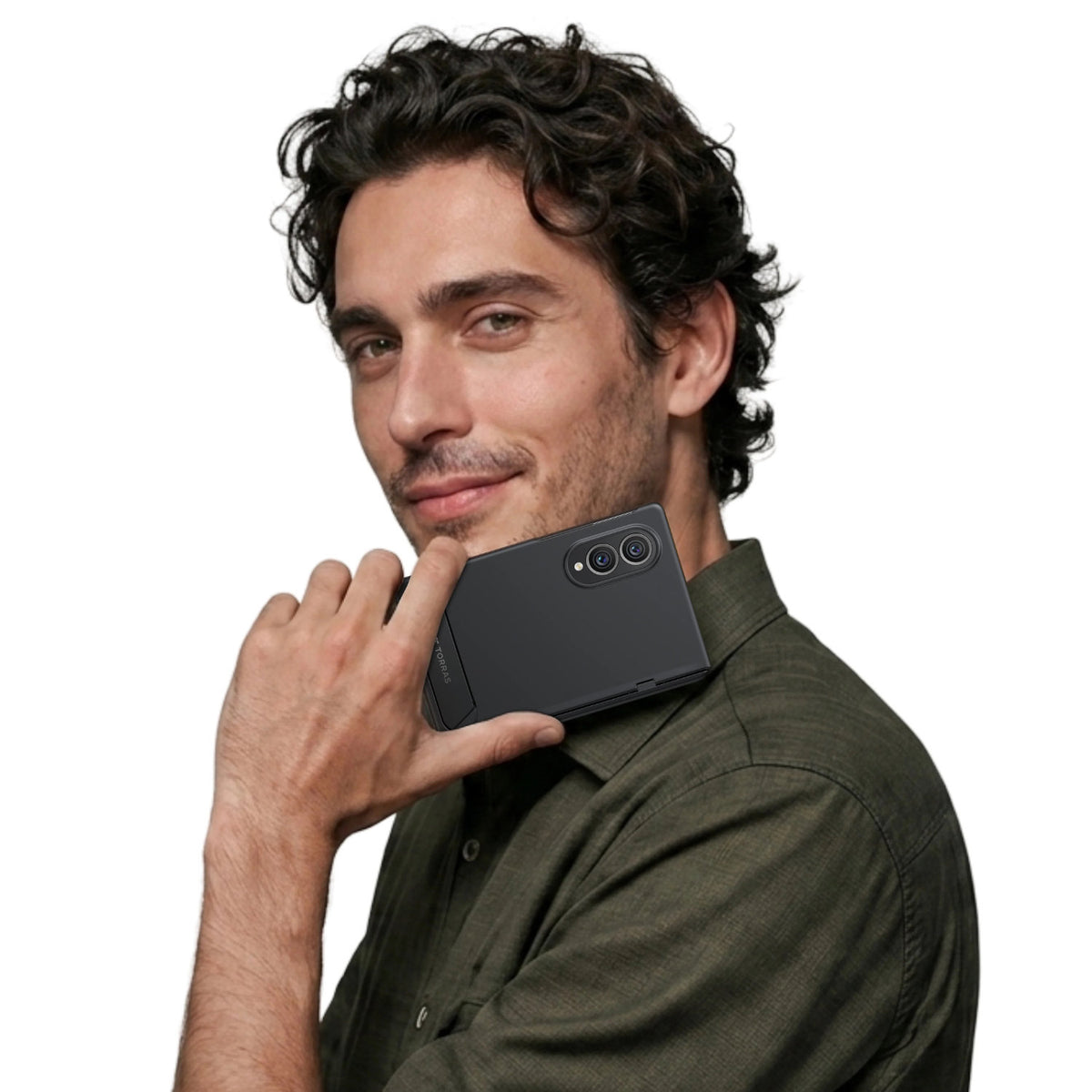 TORRAS OStand L1 Case for Samsung Fold 8 (Black / Purple)