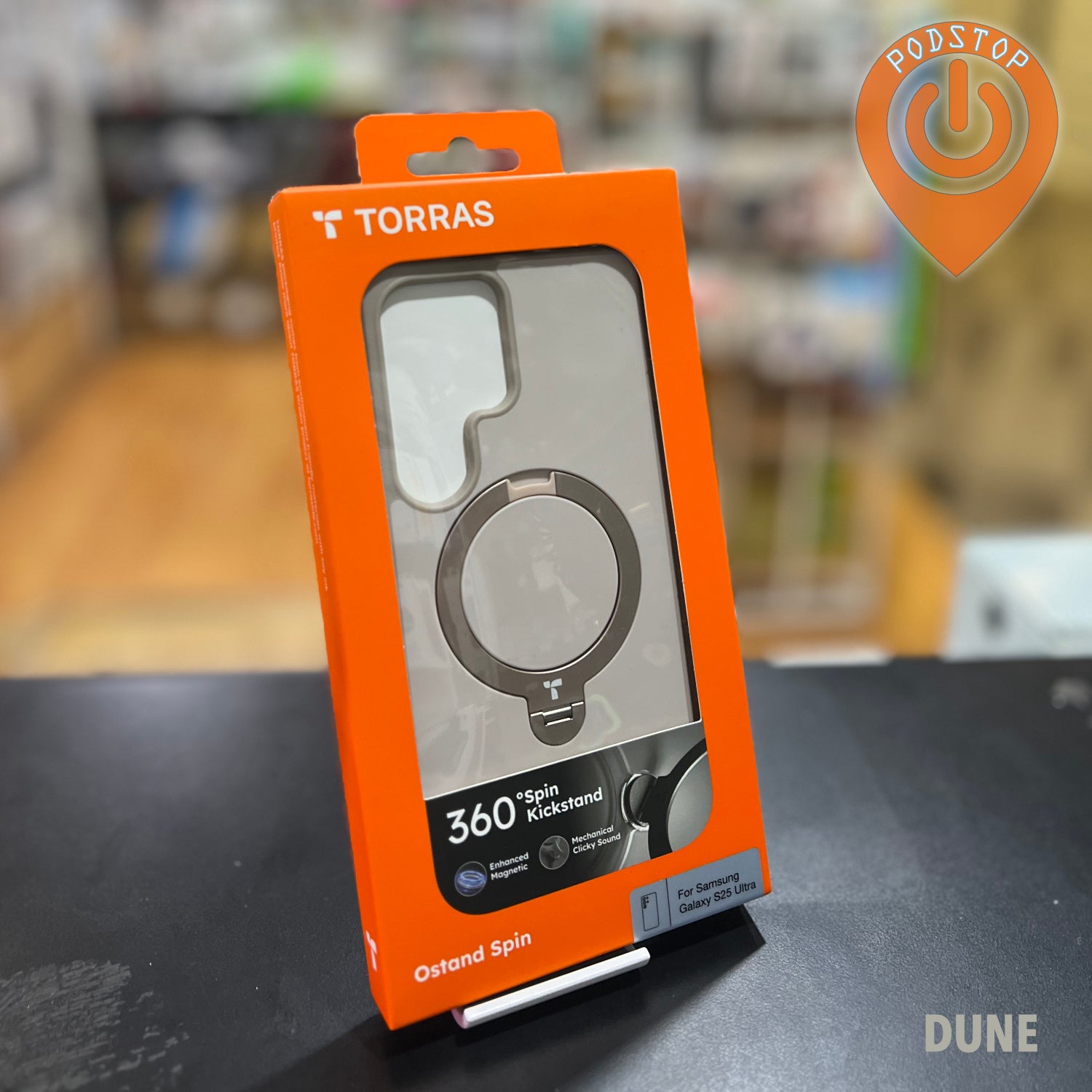 TORRAS OStand Spin for S25 Ultra (Clear / Black / Navy Blue / Dune)