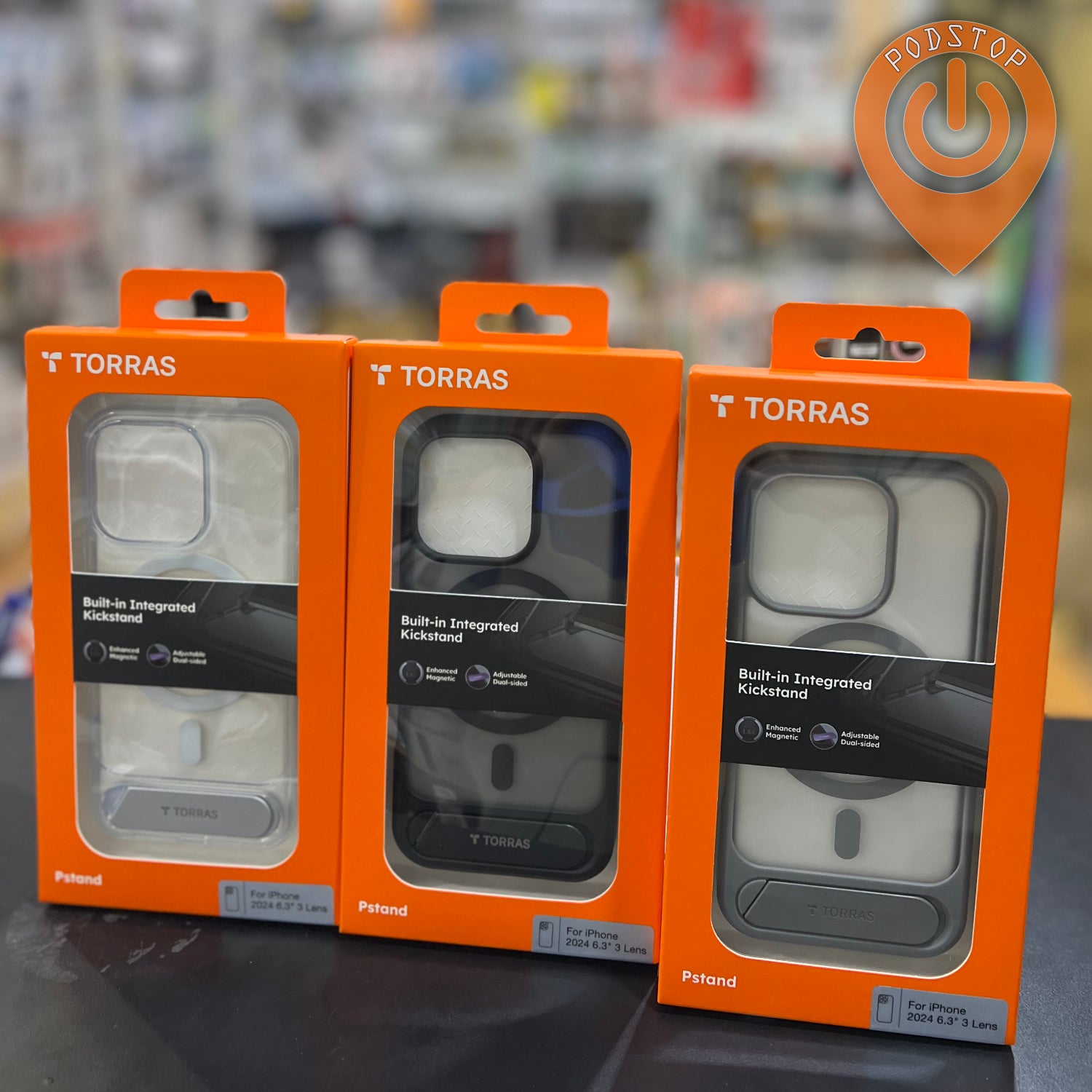 TORRAS Pstand MagSafe Case for iPhone 16 Pro Max & 16 Pro (3 Colours)
