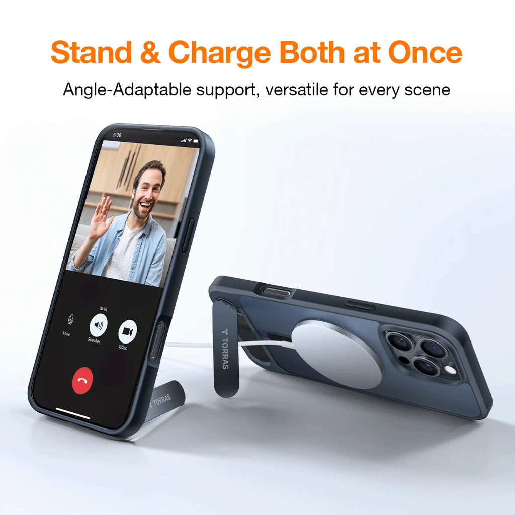 TORRAS Pstand MagSafe Case for iPhone 16 Pro Max & 16 Pro (3 Colours)
