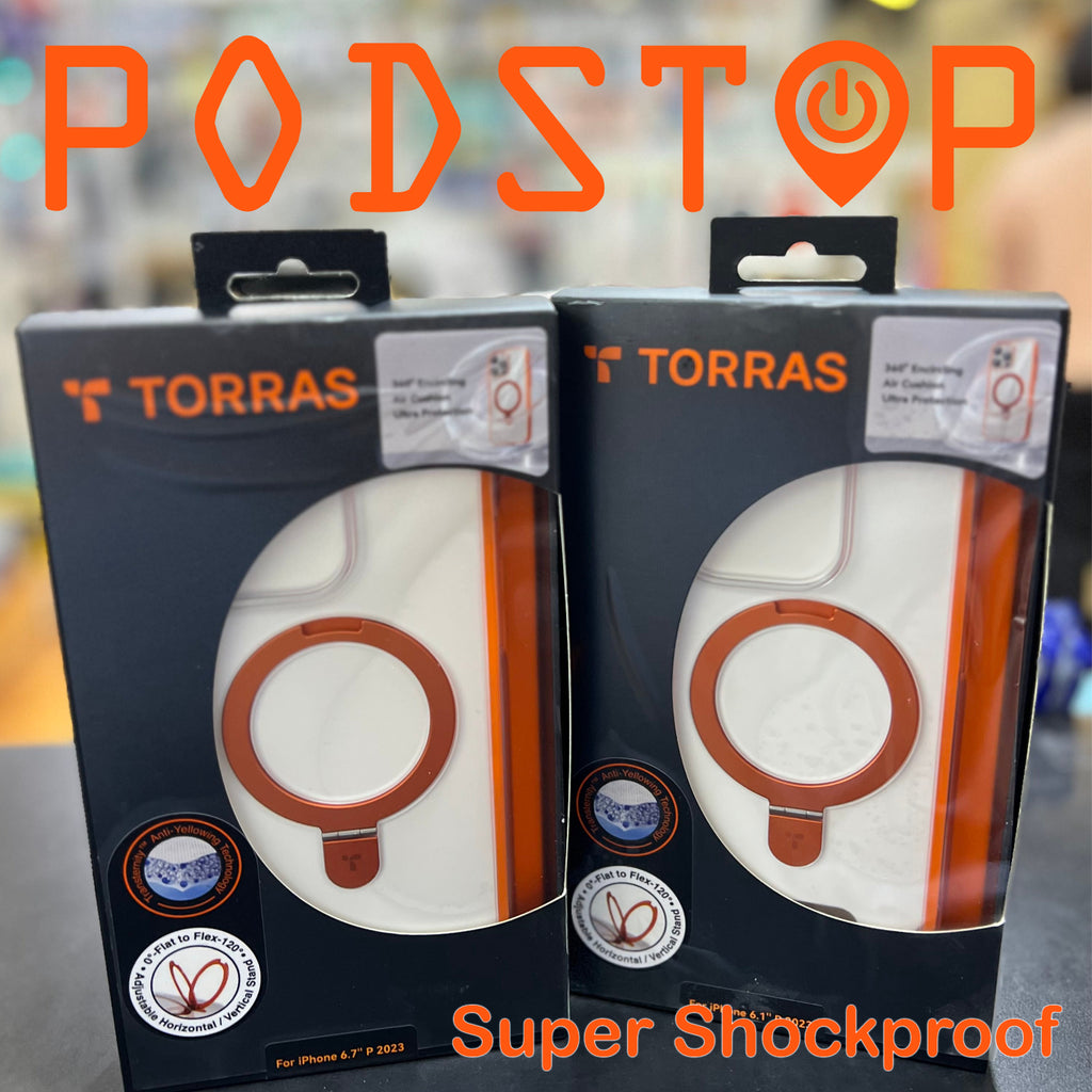 TORRAS UPRO Super Shock Ostand Case for iP15 Pro/Pro Max (Orange)