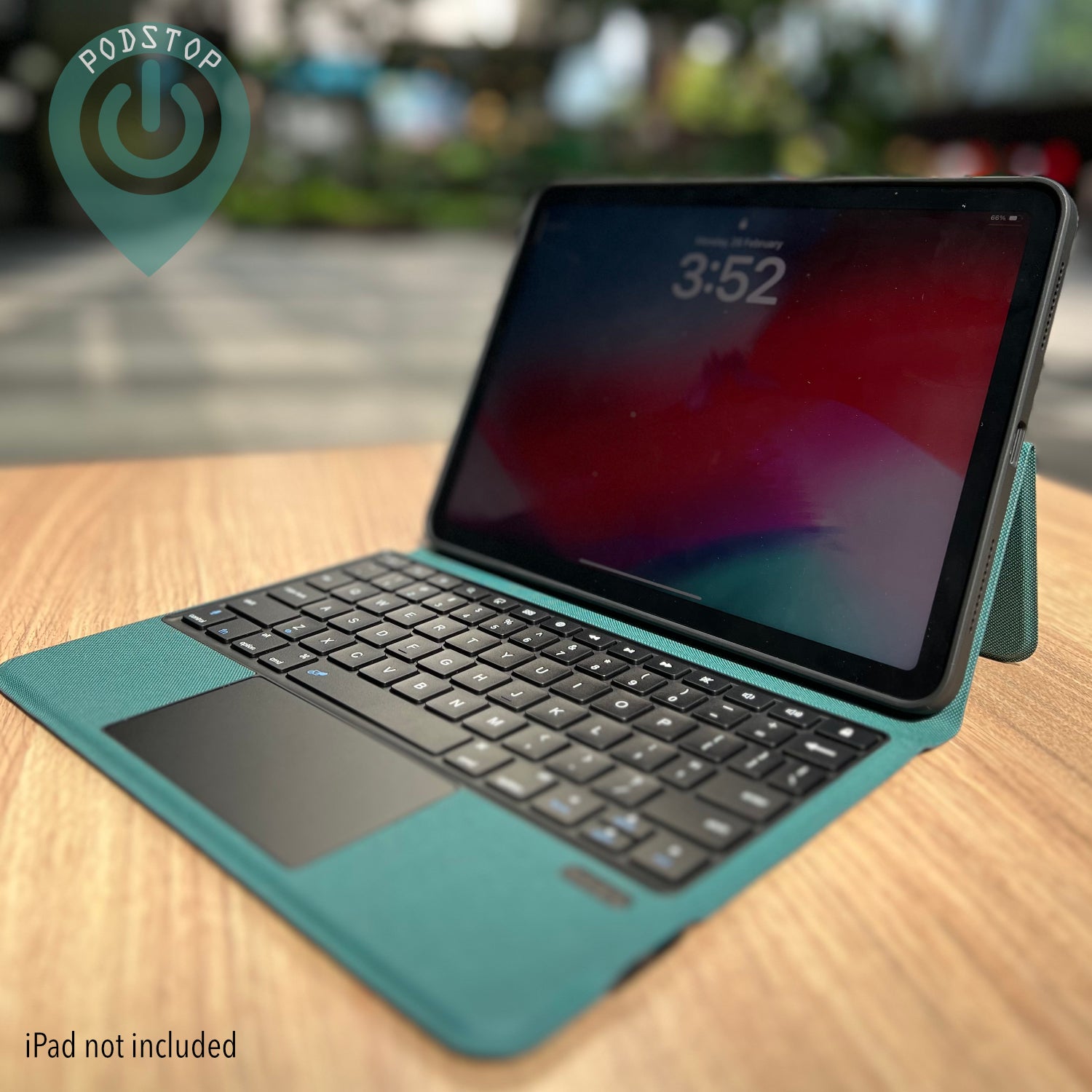 Bluetooth TouchPad Keyboard & Detachable Protective Case for iPad Pro 11" (Gen 1-4) iPad Air 4 & 5 (Forest Green)
