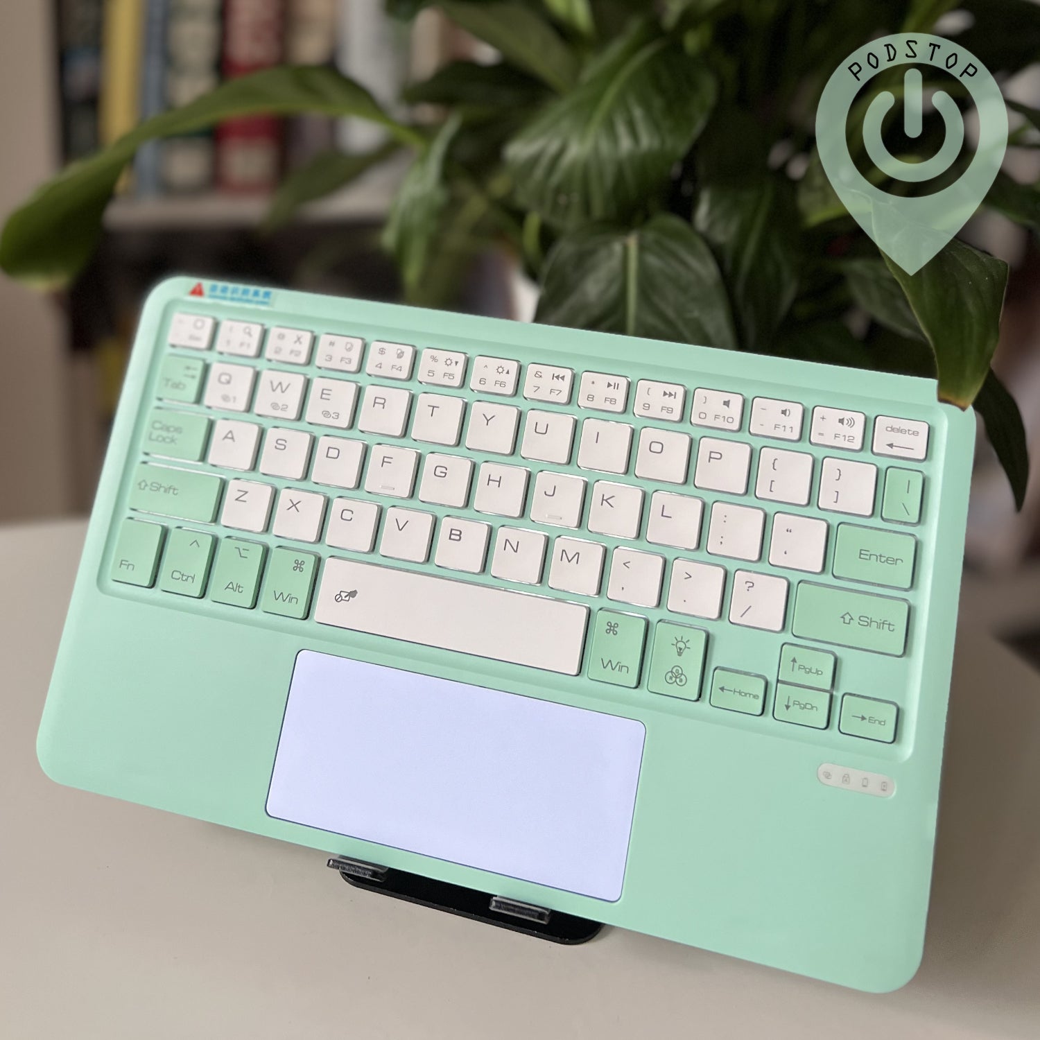 Ultra Thin Backlit Bluetooth Keyboard with TouchPad (Pairing 3 Devices) Mint
