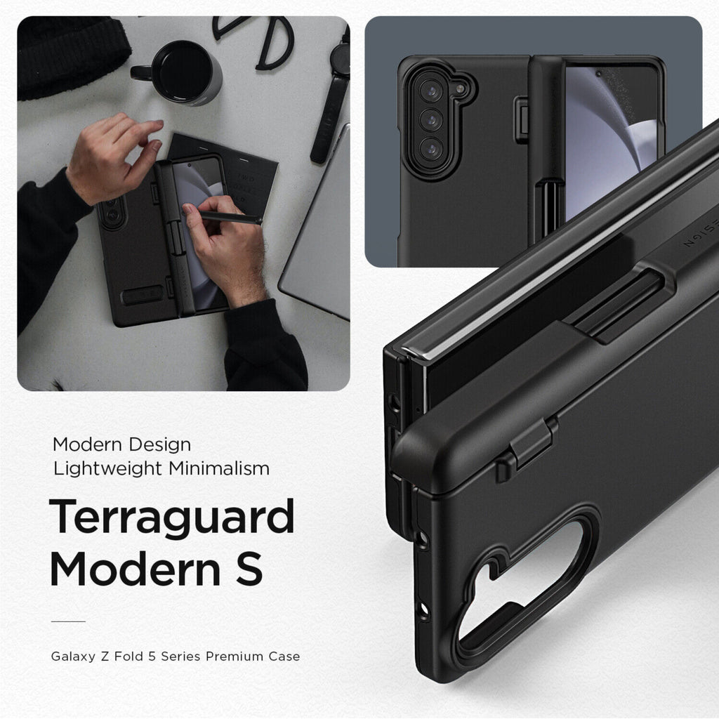 VRS Design Modern S Case (with S Pen Cover) for Galaxy Fold 5 (2 Colors)