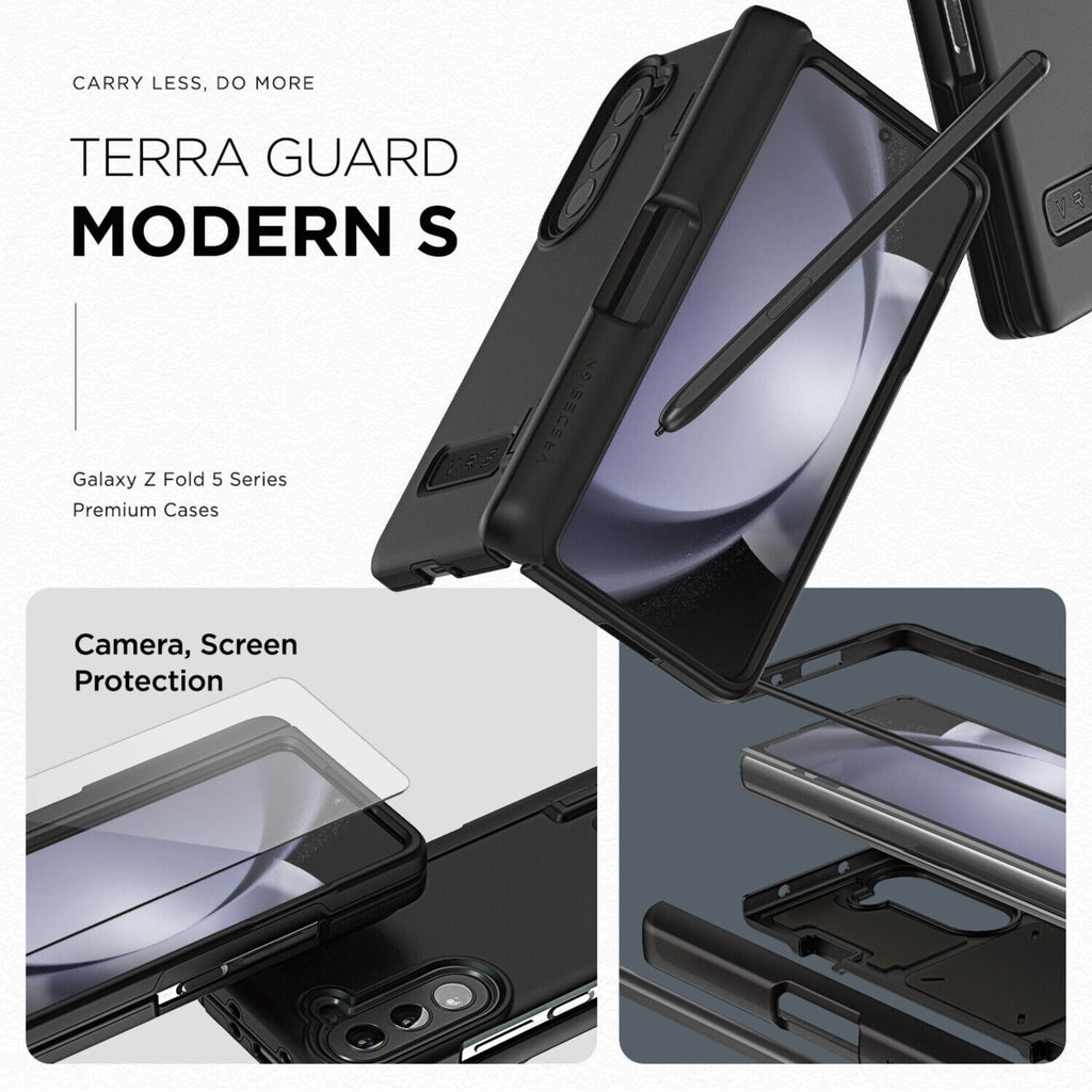 VRS Design Modern S Case (with S Pen Cover) for Galaxy Fold 5 (2 Colors)