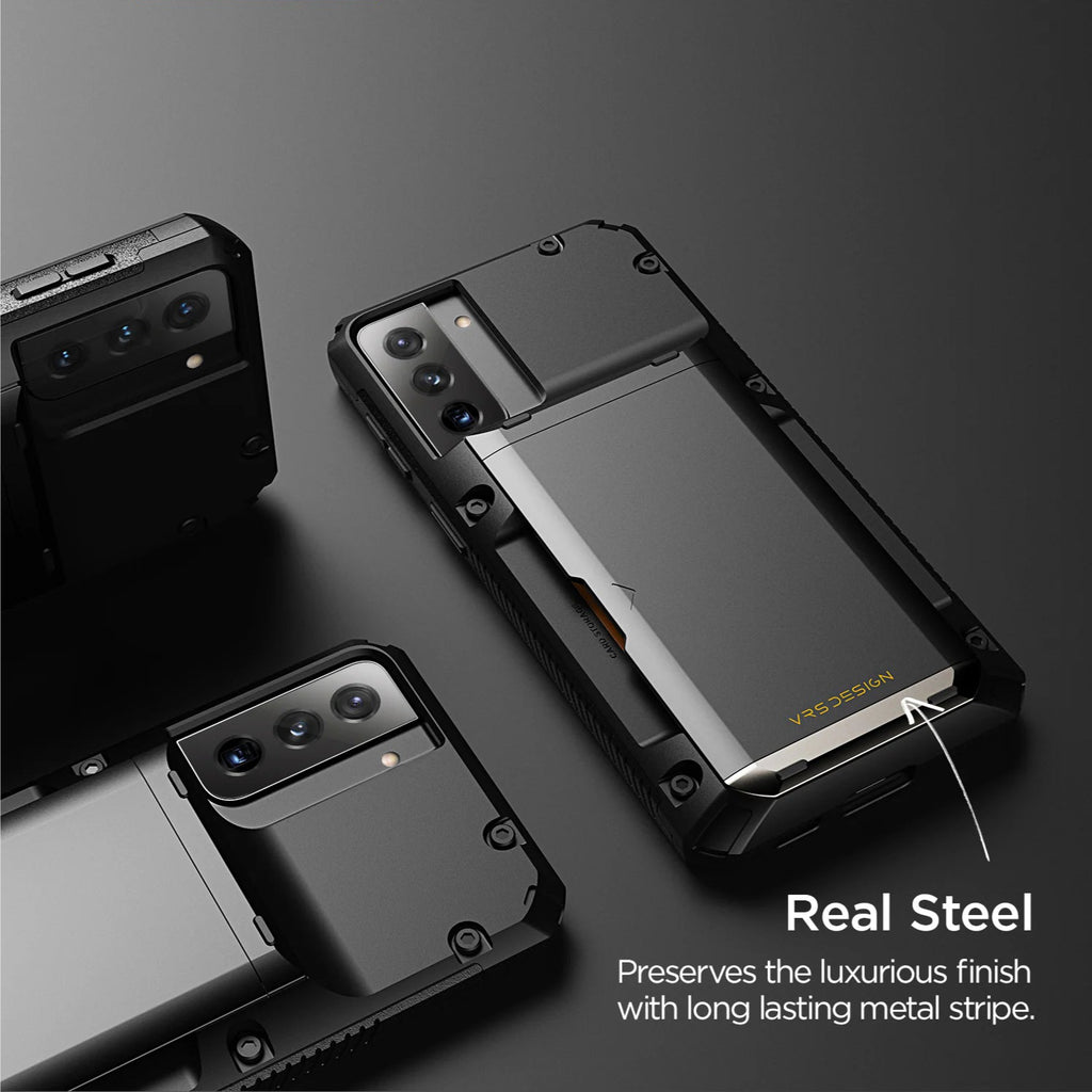 VRS Glide Pro Case for Samsung S21 (Black)