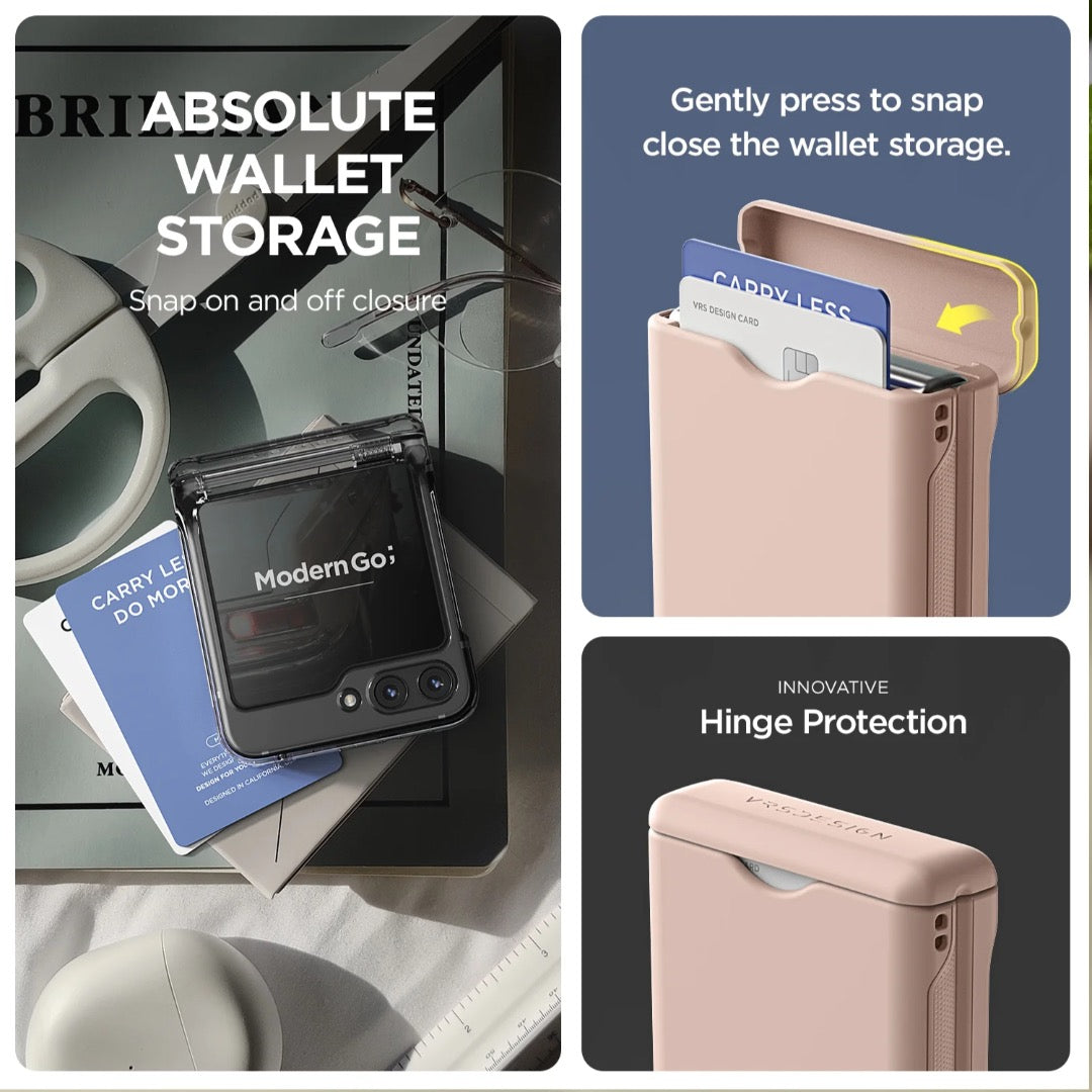 VRS DESIGN Modern Go Case for Galaxy Flip 5 (Clear)