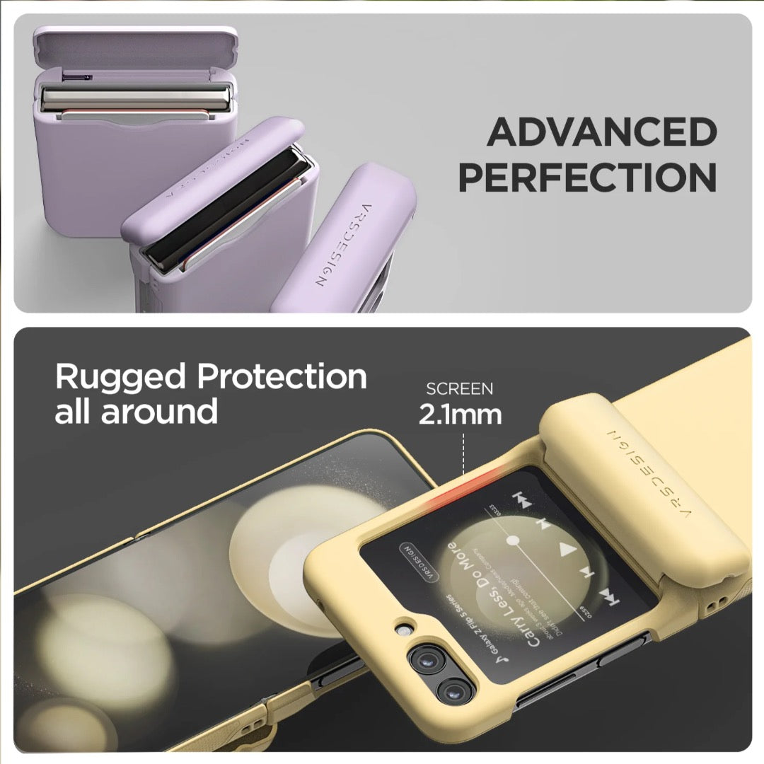 VRS DESIGN Modern Go Case for Galaxy Flip 5 (Matte Black)