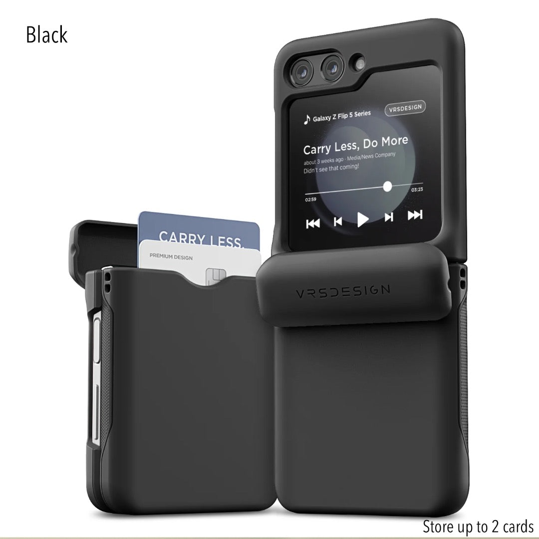 VRS DESIGN Modern Go Case for Galaxy Flip 5 (Matte Black)